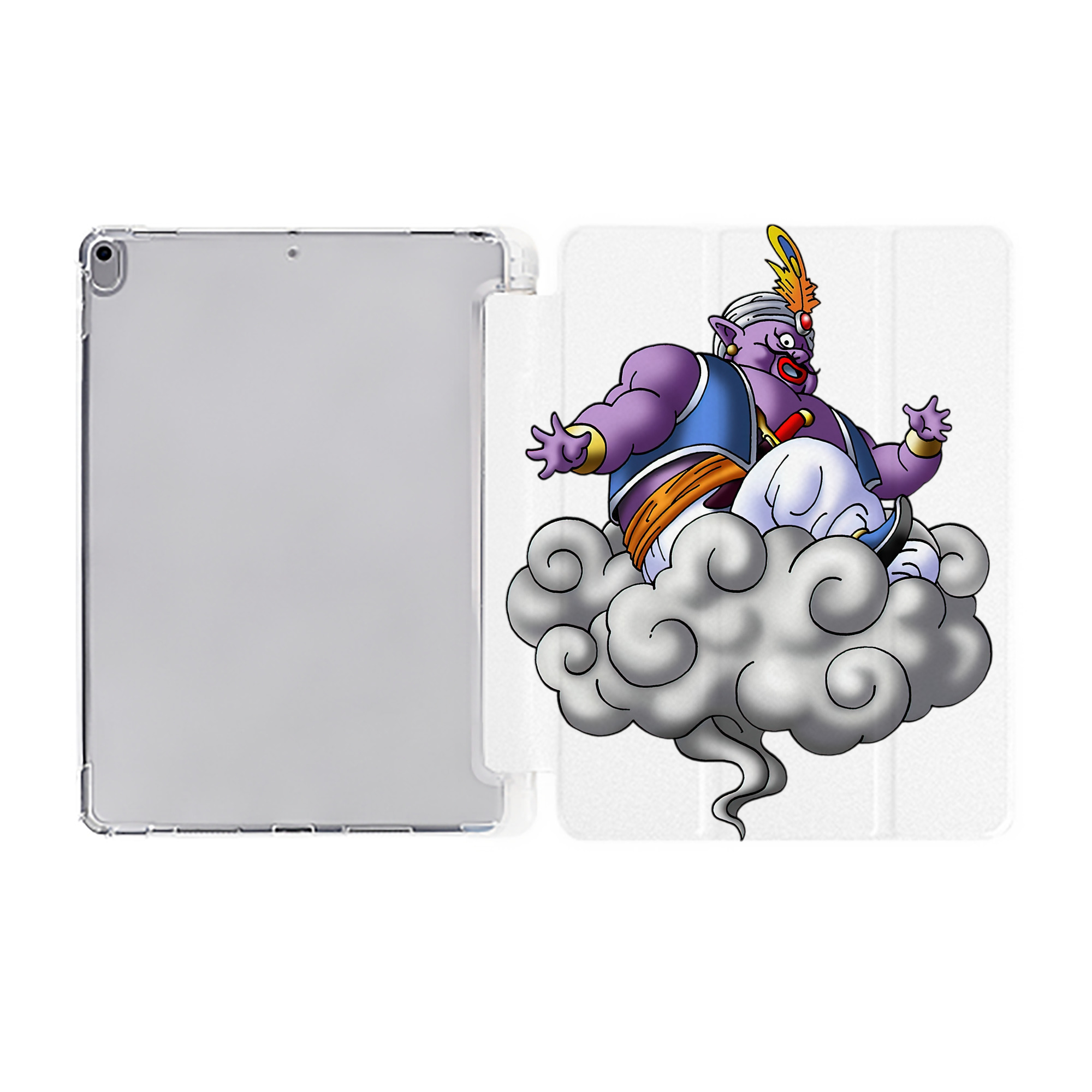 （画像用） ドラゴンクエスト Doragon Kuesuto Dragon Quest IPad ケース ペン収納付き 三つ折りスタンド PUレザー×シリコン 対応機種9.5/10.5/10.9インチ